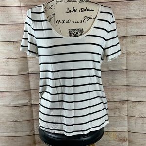 A New Day Short Sleeve Striped Tee